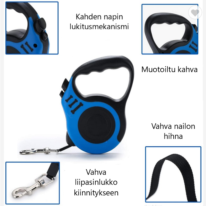 Paws & Son™ Bone - Flexi / kelatalutin 5m.
